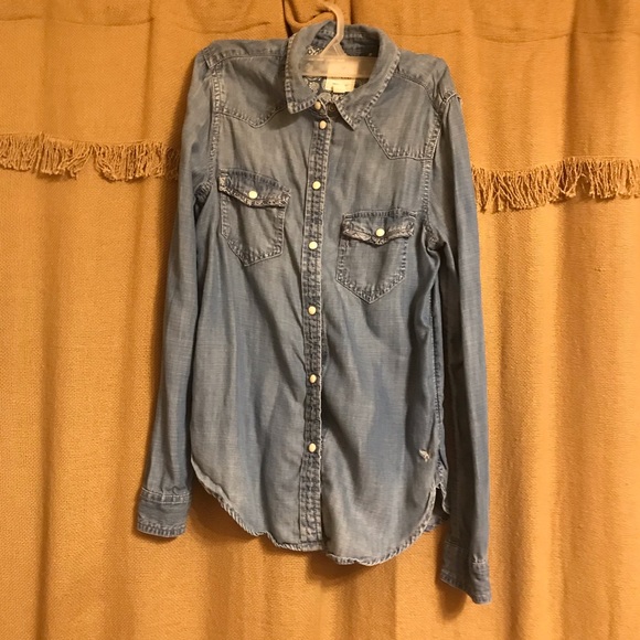 xs long sleeve Denim shirt - Picture 1 of 2